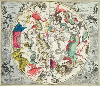 Map of the Southern Hemisphere, from 
